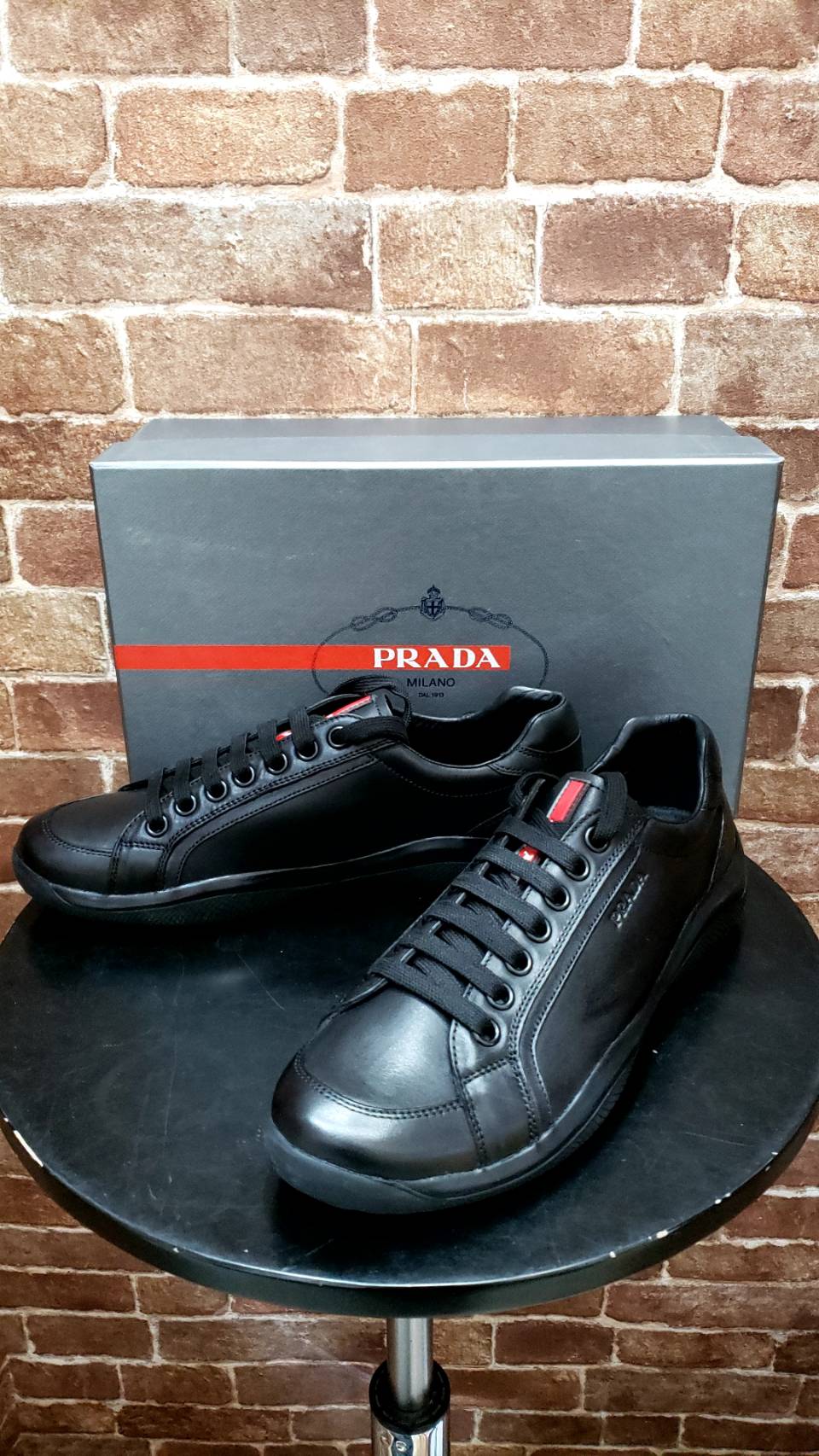 PRADA レザースニーカー-